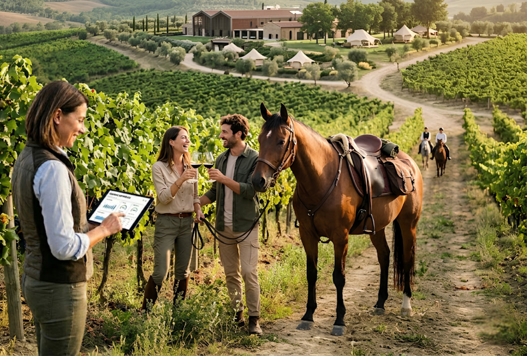 enoturismo a cavallo