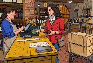 Vendita di vino al turista: la trappola della spedizione "separata"