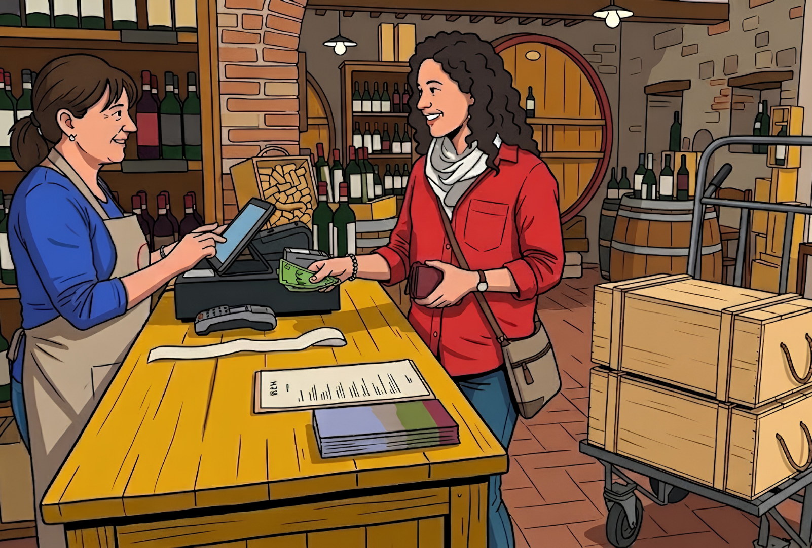 Vendita di vino al turista: la trappola della spedizione "separata"